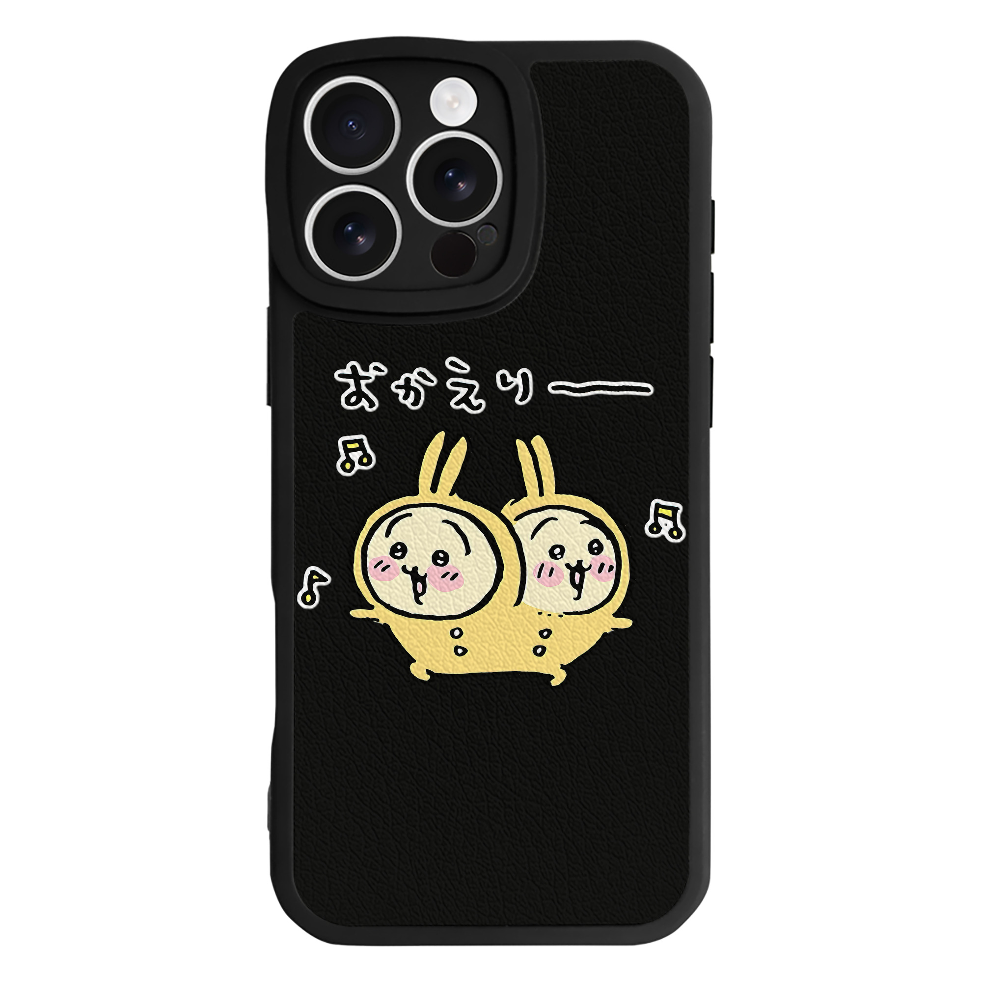 （画像用） ちいかわ うさぎ Chii-kawa usagi 【iPhone 16シリーズ対応】シリコンスマホケース（レザー調） 材質：シリコン
